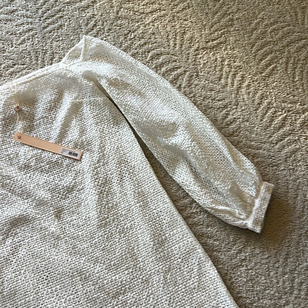 NWT Shakuhachi Off The Shoulder Sheer Dress Cover Up Small - Picture 7 of 17